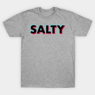 Salty Black Glitch T-Shirt